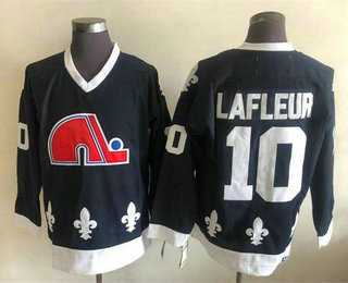 Men%27s Quebec Nordiques #10 Lafleur White CCM Throwback Jersey->quebec nordiques->NHL Jersey